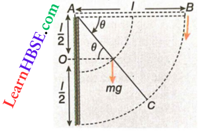 Rotation Of Rigid Bodies Decrease In potential Energy Of Centre Of Mass Of Rod