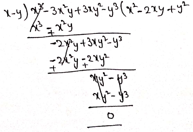 Class 8 Maths Algebra Chapter 2 Multiplication And Division Of Polynomials Division of x-y