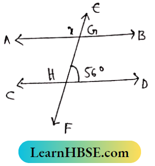 Class 8 Maths Chapter 4 Properties Of Parallel Lines And Their Transversal EF is transversal
