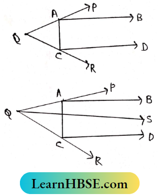 Class 8 Maths Chapter 4 Properties Of Parallel Lines And Their Transversal The measurement of all the angles of AQC