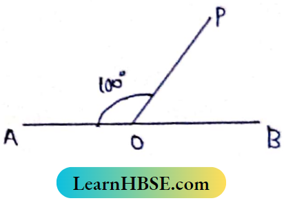 Class 8 Maths Geometry Chapter 3 Concept of Vertically Opposite Angles OP stands on a line