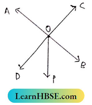 Class 8 Maths Geometry Chapter 3 Concept of Vertically Opposite Angles Two straight lines AB and CD intersect at point O