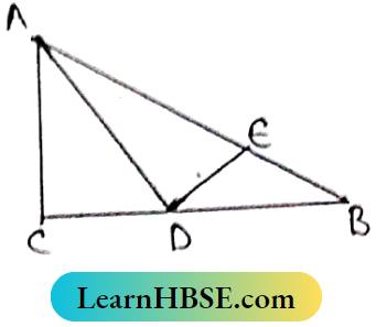 Class 8 Maths Geometry Chapter 5 Relation Between Two Sides Of A Triangle And Their Opposite Angles The isoceles right angled triangle ABC