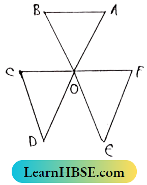 Class 8 Maths Geometry Chapter 6 Verification Of The Relation Between The Angles And Sides Of A Triangle The value of A, B, C, D, E and F