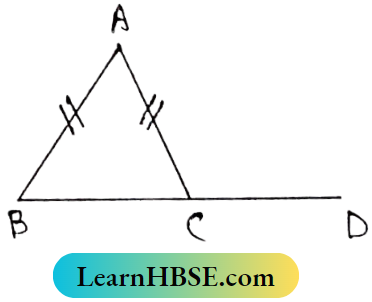 Class 8 Maths Geometry Chapter 6 Verification Of The Relation Between The Angles And Sides Of A Triangle The value of angle BAC.