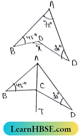 Class 8 Maths Geometry Chapter 6 Verification Of The Relation Between The Angles And Sides Of A Triangle The value of x