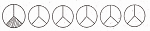 1 third of circle 2