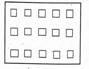 3 of 5 squares in a box