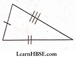 A scalene triangle