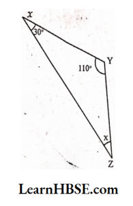 By angle sum property x = 40°