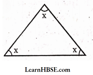 By angle sum property x = 60°