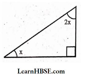 By angle sum property x=30°