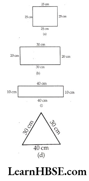 Class 6 Maths Chapter 10 Mensuration Exercise 10.1 Question 16.1