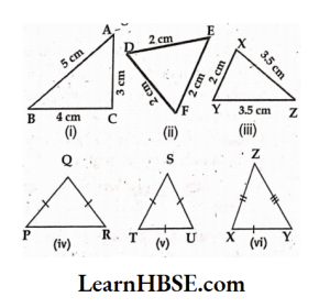 Classify the following triangles