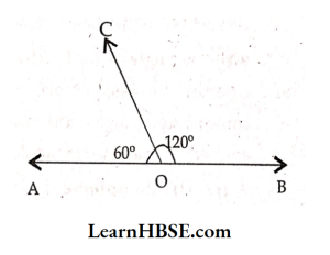 Draw a pair of adjacent angles