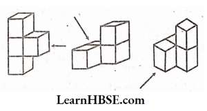 Draw a view of each solid as seen from the direction indicated by the arrow
