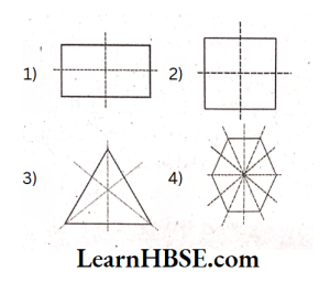 Draw lines ofsymmetryfor the following figures solution