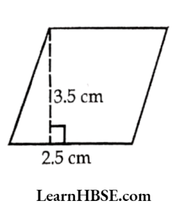 Find the area of each of the following parallelograms 3