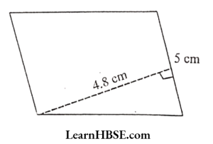 Find the area of each of the following parallelograms 4