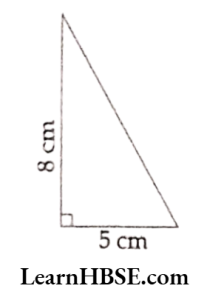 Find the area of each of the following triangles. 13 1