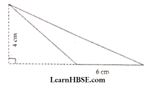 Find the area of each of the following triangles. 13 4