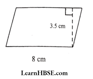 Find the area of the following parallelograms 1 