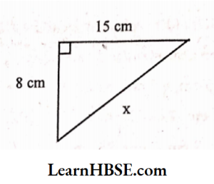 Find the unknown length x in the following figure 3