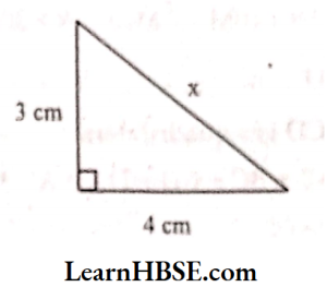 Find the unknown length x in the following figure