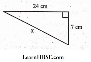Find the unknown length x in the following figure 4