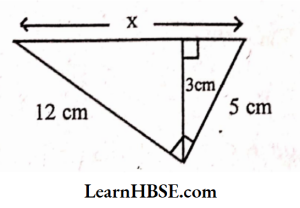 Find the unknown length x in the following figure 6