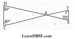 Find the value of 'x' in the given figure