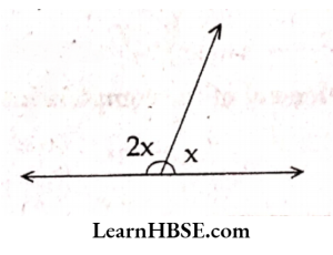 From the adjacent figure value of x is