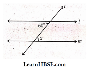 Given l m t is a transversal
