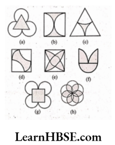 Identify multiple lines of symmetry, if any, in each of the following figures