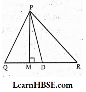In ΔPQR,D is the mid -point of QR