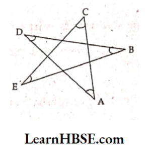 In the adjacent figure A + B + C + D + E