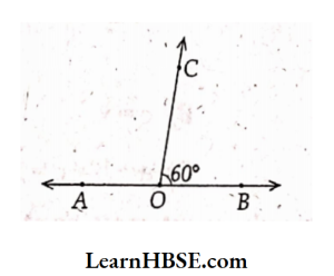 In the figure BOC = 60°, AOC =