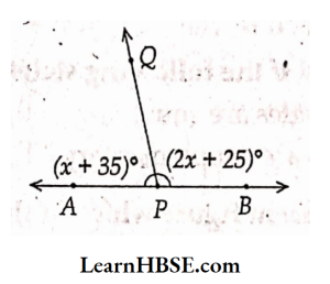 In the figure, the value of x is