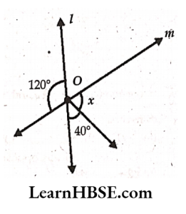 In the given figure the linesl and m intersect