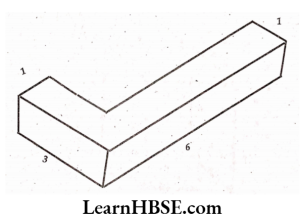Isometric sketch for the given shape