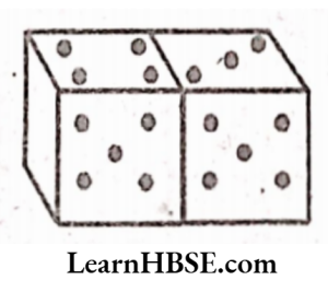 Numbers on the opposite face in a dice