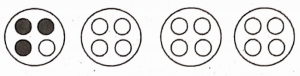Representation of 1 4 th of 16 1