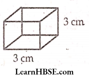 Rishi made a cube of side 3 cm with a wire