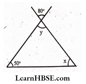 The values of the unknowns x and y in the following diagrams 2