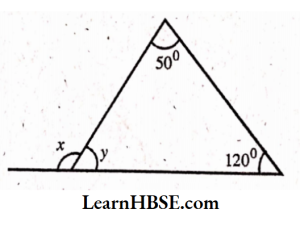 The values of the unknowns x and y in the following diagrams 3