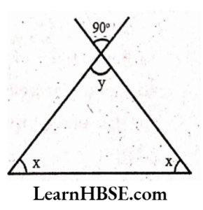 The values of the unknowns x and y in the following diagrams 5
