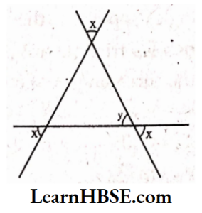 The values of the unknowns x and y in the following diagrams 6