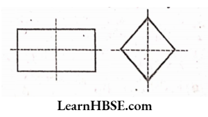 Two lines of symmetry