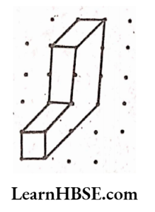 Use isometric dot paper and make an isometric sketch for each one of the given shapes Solution 2
