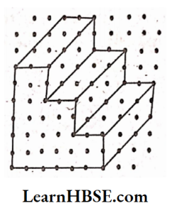 Use isometric dot paper and make an isometric sketch for each one of the given shapes Solution 4